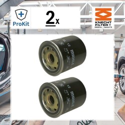 2x ORIGINAL® Knecht Lufttrocknerpatrone, Druckluftanlage für Mercedes-Benz