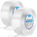 6m Doppelseitiges Klebeband Extra Stark Transparent, 2 Rollen Double Sided