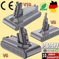 9000mAh Akku Für Dyson V6 V8 V10 Animal SV10 Absolute Staubsauger Ersatzakku DHL