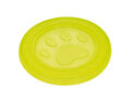 Nobby  TPR Fly-Disc "Paw" 22 cm gelb Hund Spielzeug Kauen schwimmt