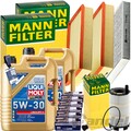 MANN INSPEKTIONSKIT+10L LIQUI MOLY 5W-30 ÖL passend für 4.2 FSI AUDI Q7 TOUAREG