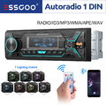 ESSGOO Autoradio Stereo Single 1 DIN mit FM Bluetooth Freisprech USB AUX ID3 MP3