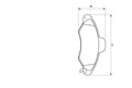 BOSCH 0 986 424 644 Bremsbelagsatz, Scheibenbremse für Ford