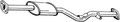 Bosal 280-121 Mittelschalldämpfer Auspuff für Mitsubishi L200 K7T 2001-2007