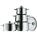 WMF Diadem Plus Kochtopf-Set, 4-tlg. mit Glasdeckel, Cromargan, Edelstahl