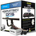 Für VW Golf Plus Typ 5M1,521 Anhängerkupplung abnehmbar +eSatz 13pol uni 05- NEU