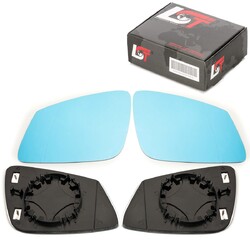 2x Spiegelglas blaugetönt links rechts heizbar asphärisch für BMW I3 i01 X1 F48