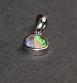Anhänger Silber 925 Boulderopal Regenbogenfarben