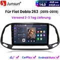 Für Fiat Doblo 263 2015-2019 Carplay Android14 Autoradio GPS Navi 4+64GB BT DAB+