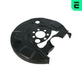 1x Spritzblech, Bremsscheibe OPTIMAL BSP-1026L passend für AUDI SEAT SKODA VW