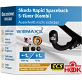 ANHÄNGERKUPPLUNG für Skoda Rapid Spaceback 13-15 starr HOOK +7pol E-Satz ABE