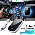 Wireless Apple Carplay Adapter Android Auto Adapter USB Car Dongle Connect Box