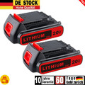 2x 3,0Ah 18V Li-Ion Ersatzakku für Black & Decker BL2018 BL2018-XJ BL1518 LBXR20