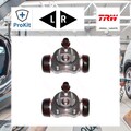 2x ORIGINAL® Trw Radbremszylinder Hinten, Links, Rechts für Opel CORSA C ASTRA