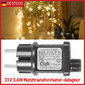 Trafo Lichterkette 3.6W 31V LED Timer Netzteil Netzadapter Weihnachtsbeleuchtung