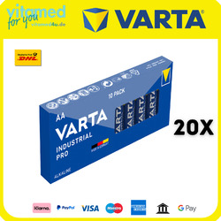 Varta Industrial Pro AA 4006 200 Stück I 20  x 10Stk I LR06 MN1500 Mignon 1,5V✅ Made in Germany ✅ Schneller Versand ✅ Top-Qualität ✅