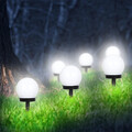 8er-Set LED Solarleuchte Kugel Garten Beleuchtung Außen Leucht Lampe Nacht Licht