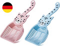 2 Stück Streuschaufel Katzenklo Schaufel Katzenstreuschaufel Plastikstreuschaufe