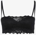 After Eden Anna BH mit Bügel Gr.70-90 A-F Trägerlos Bandeau Spitze String Shorty