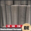 Volierendraht Maschendraht Gitter 4-Eck Drahtgitter Drahtzaun Verzinkt 12,5mm