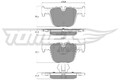 TOMEX Brakes Bremsbelagsatz, Scheibenbremse TX 19-29 für BMW