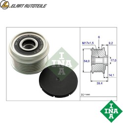 GENERATORFREILAUF 535 0151 10 FÜR OPEL MERIVA/B/VAN/MPV COMBO/Tour/Box ASTRA/H  