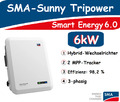 SMA Sunny Tripower 6 STP6.0 Smart Energy Hybrid 6.0 Wechselrichter STP6.0-3SE-40
