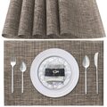 Tischsets Abwaschbar 6er Set Platzset PVC Hitzebeständig rutschfest Platzdeck...