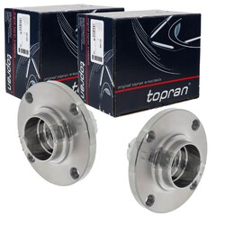 2X TOPRAN RADNABE VORNE BEIDSEITIG PASSEND FÜR AUDI 80 90