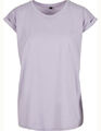 Oversized Extended Shoulder Damen Shirt Pastell Gr.XS,S,M,L,XL kurzarm BY021