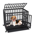 VEVOR Hundekäfig Hundegitterbox Hundetransportbox Transportkäfig 95×65×81cm