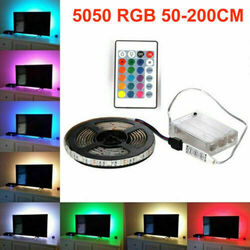 RGB LED Stripe 5050 SMD Leiste Streifen Band Licht Leuchte Lichterkette 0.5- 2M
