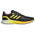 Adidas Damen Run Falcon 2.0 Laufschuhe, Core Black Bright Yellow Semi Solar Gold