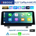 DAB+ Autoradio Android 13 4+64GB GPS Navi 4G DSP Für BMW F30 F31 F32 F34 F36 NBT
