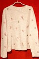 PULLOVER OVER SIZE MIT BLUMEN MUSTER GR M / L