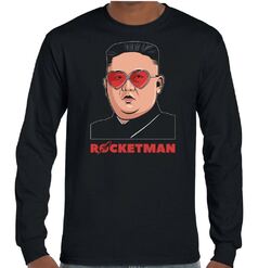 Kim Jong-un T-Shirt Rocket Man lustig Elton John Parodie Top