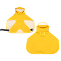 Hunderegenmantel mit transparenter Kapuze, Poncho-Regenjacke für kleine und E2Z1