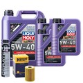 Motoröl 5W40 LIQUI MOLY Synthoil High Tech 8L+HENGST Ölfilter +Cera Tec