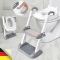 Toilettentrainer Toilettensitz Lerntöpfchen WC Sitz mit Treppe für 1~7 Kinder