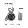 1x Spannrolle, Zahnriemen SKF VKM 75612 passend für MITSUBISHI HYUNDAI KIA