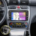 Autoradio Für Mercedes C/CLK/G Klasse W203 W209 Vito Carplay Android 15 GPS 64GB