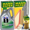 MANN INSPEKTIONSPAKET+MOBIL ESP 5W30 passend für VW POLO 6R 9N SKODA FABIA 2 545
