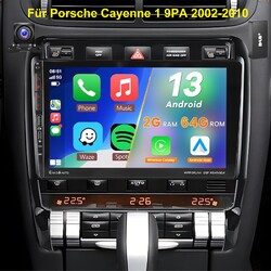 DAB+ KAM Für Porsche Cayenne 1 9PA 02-10 Autoradio CarPlay Android GPS BT 2+64G
