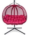Korb Hängesessel + Kissen + Gestell Hängestuhl Lounge Hängekorb Schaukel Sessel