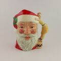 Royal Doulton großer Charakterkrug D6668 - Weihnachtsmann Puppe auf Trommel - 6615 RD