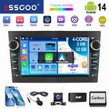 Für Opel Astra H Corsa C/D Vivaro Carplay Autoradio Android 14 2+32G GPS DAB KAM