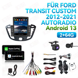 Für Ford Transit Custom 2012-2021 Android 13.0 Autoradio BT GPS Navi DAB+ 2+64GB