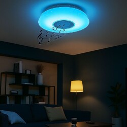 Deckenleuchte Deckenlampe Sterneneffekt Lampe RGB LED CCT Bluetooth Lautsprecher