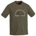PINEWOOD Kinder Jagd T-Shirt 180g Baumwolle Grün mit Wildschwein Motiv Print 
