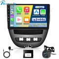 Für Peugeot 107 Citroen C1 Android 13 Carplay Autoradio GPS Navi WIFI BT Kamera